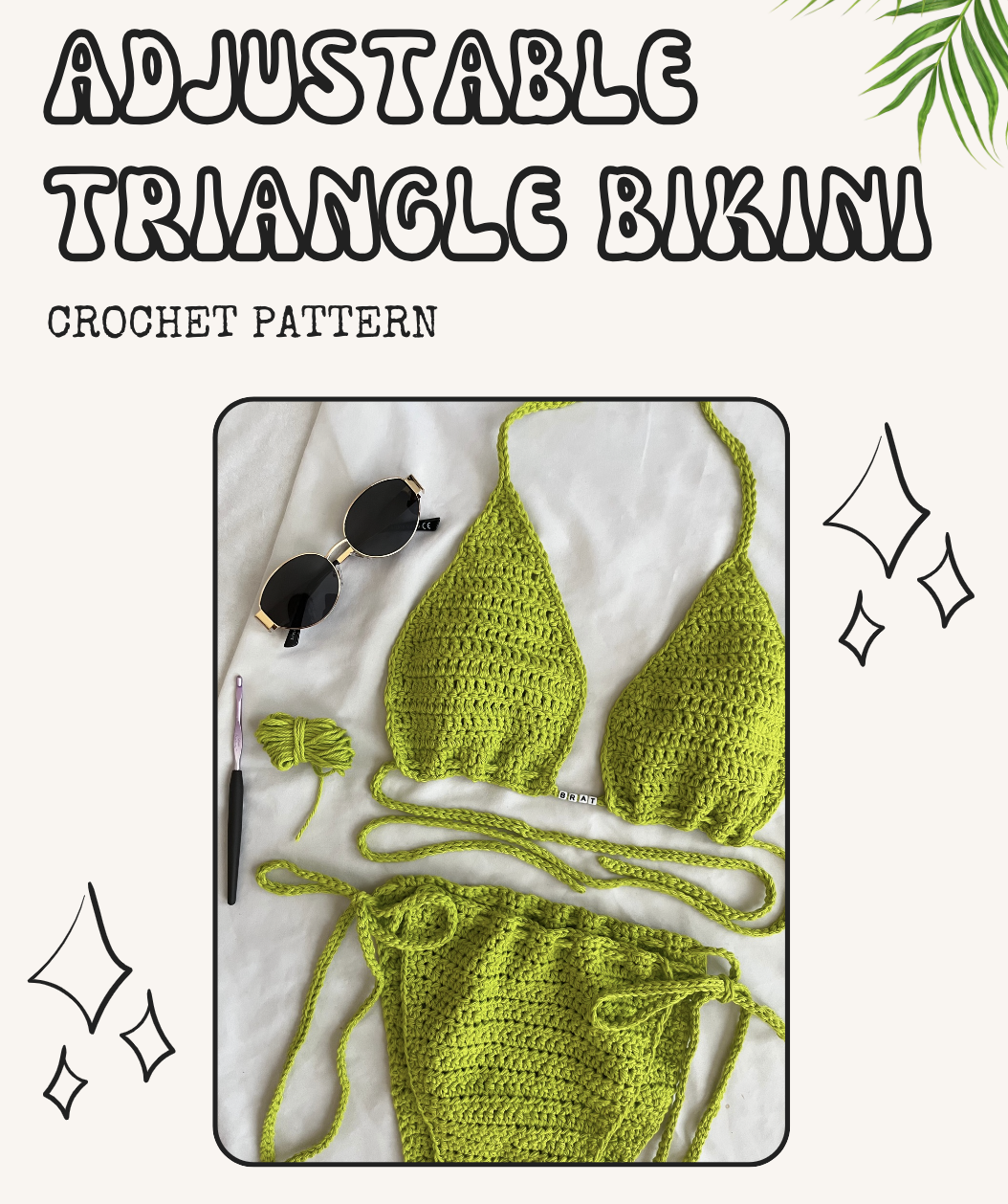 Adjustable Triangle Bikini Free Crochet Pattern