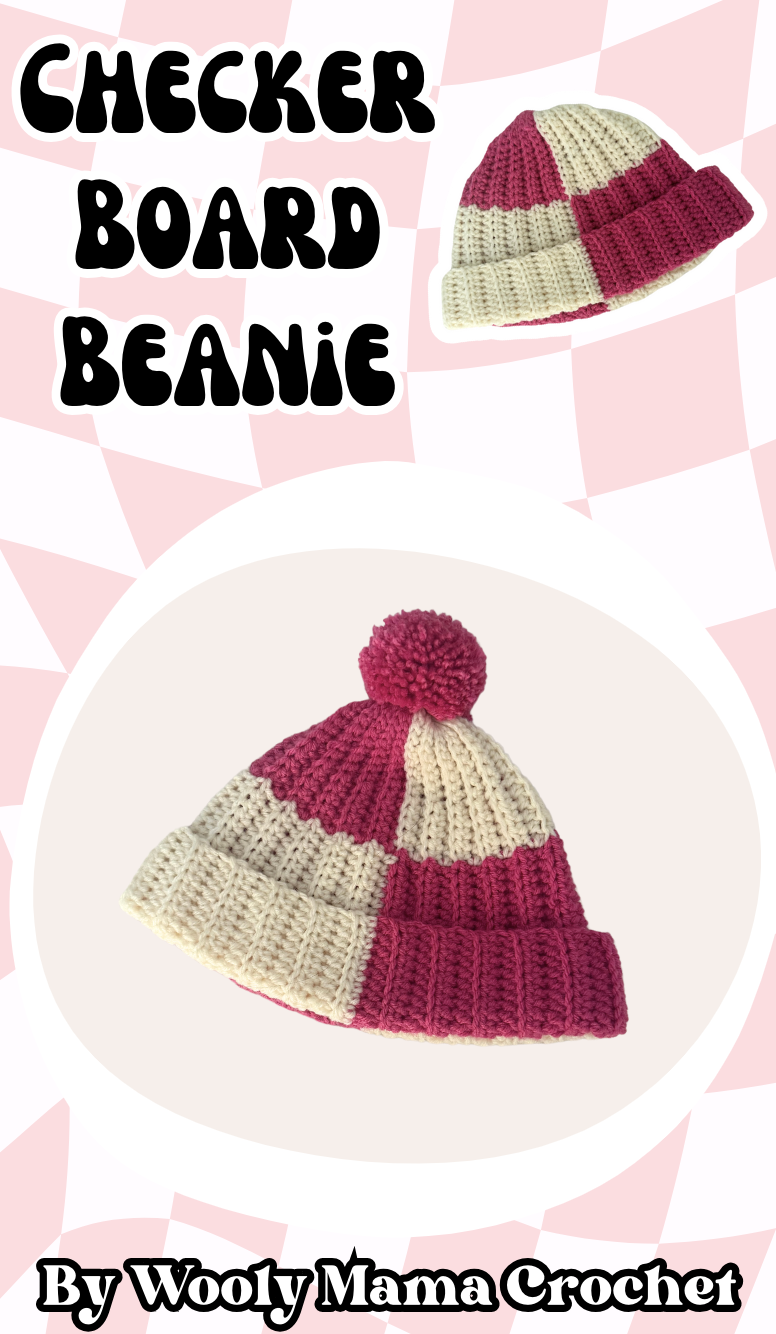 The Checkerboard Beanie! A Free Crochet Pattern